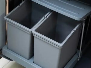 Thùng rác đôi gắn cánh lắp ô chậu Boss