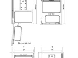 Tủ đồ khô cánh mở Titanium GrandX XPR.450T