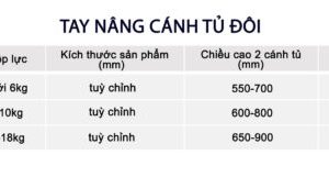 Tay Nâng Cánh Tủ Đôi Yosimi