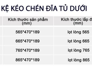 Kệ Kéo Chén Đĩa Tủ Dưới Yosimi