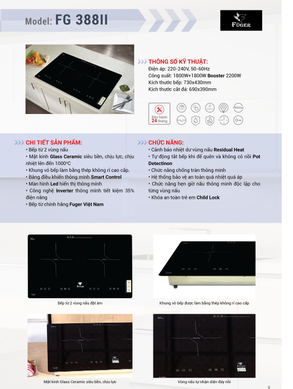 Bếp Từ Fuger FG 388II