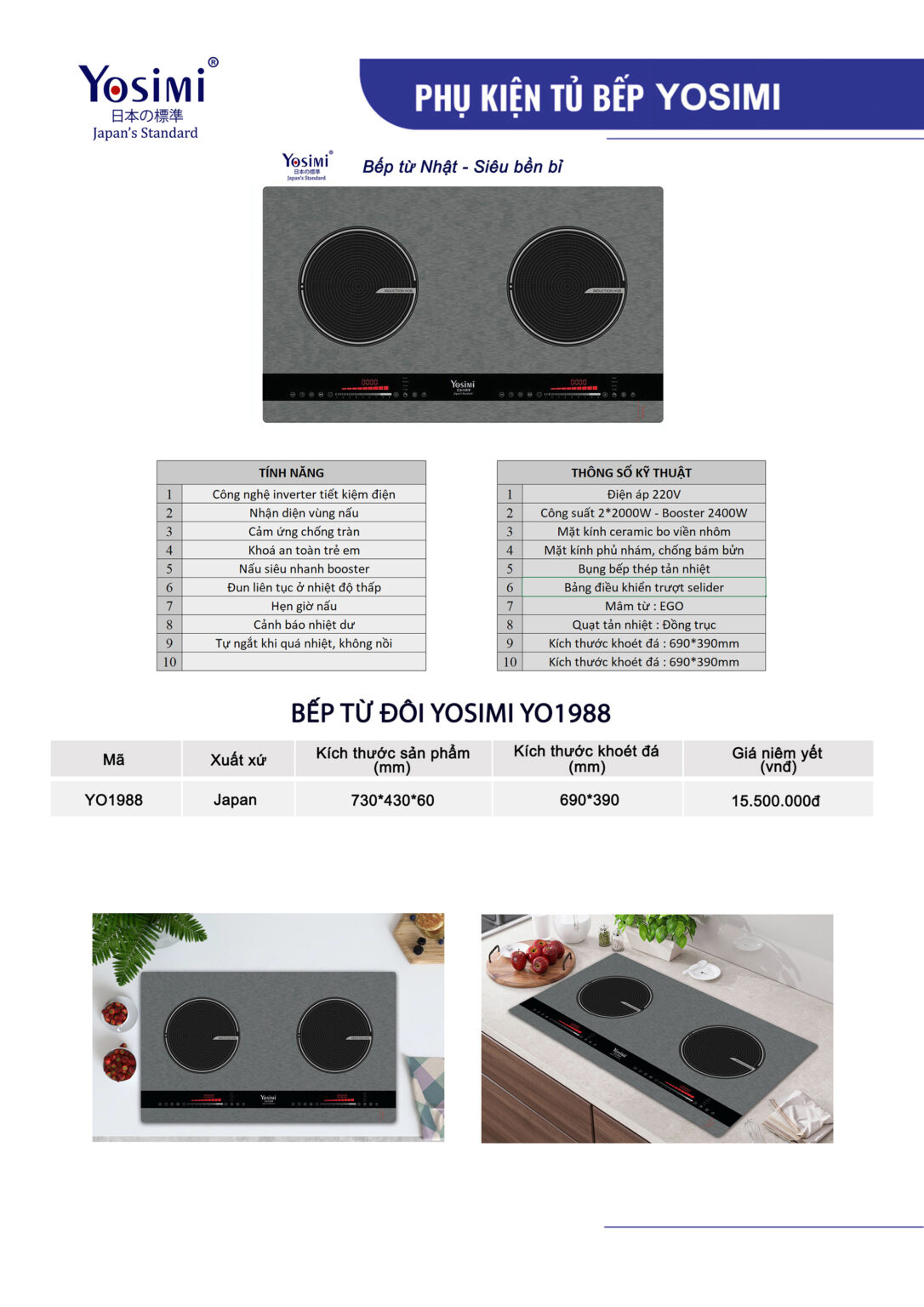 Bếp Từ Yosimi YO1988