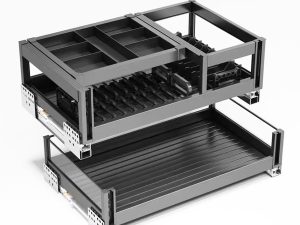 Bộ Kệ Xoong Nồi Chén Đĩa Khung Nhôm Yosimi