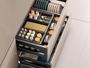 Bộ Kệ Xoong Nồi Chén Đĩa Khung Nhôm Yosimi