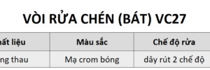 Vòi Rửa Chén Yosimi VC27