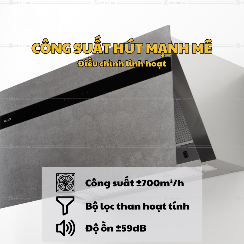 Máy Hút Mùi Malloca Vita V13 Gres