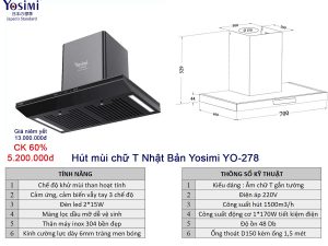 Máy Hút Mùi Yosimi YO278