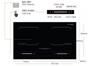 Bếp Điện Từ Đôi Junger MK-24