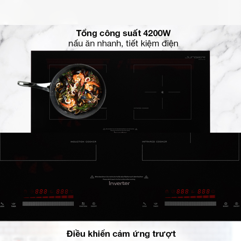 Bếp Điện Từ Đôi Junger SIS-66