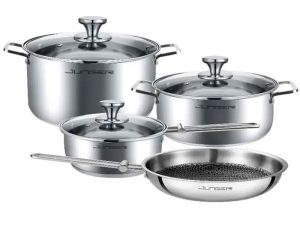 Bộ Nồi Chảo Inox 7 Chi Tiết Junger CWJ-070