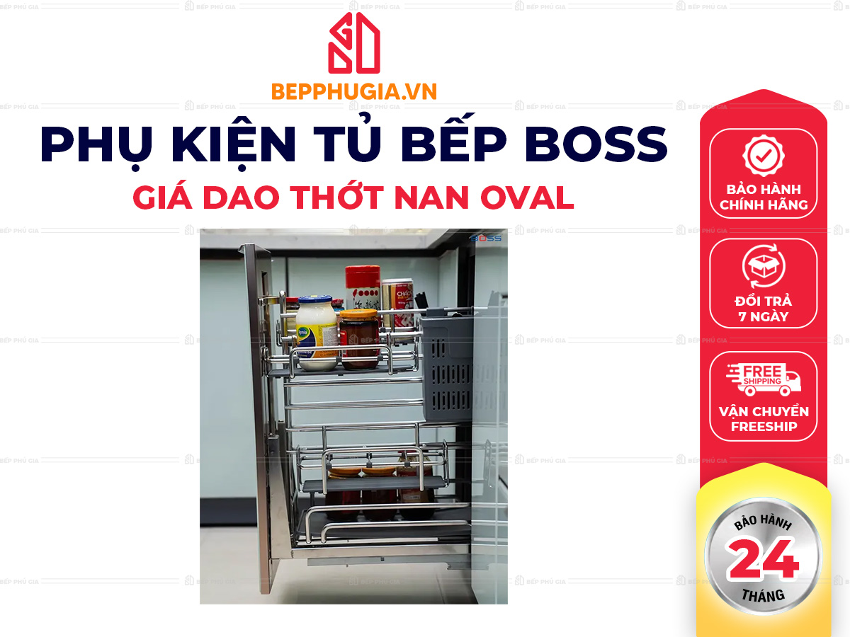 Giá Dao Thớt Nan Oval Boss