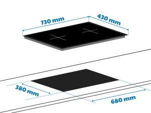 Bếp Từ Đôi Kaff KF-FL6868 Smart