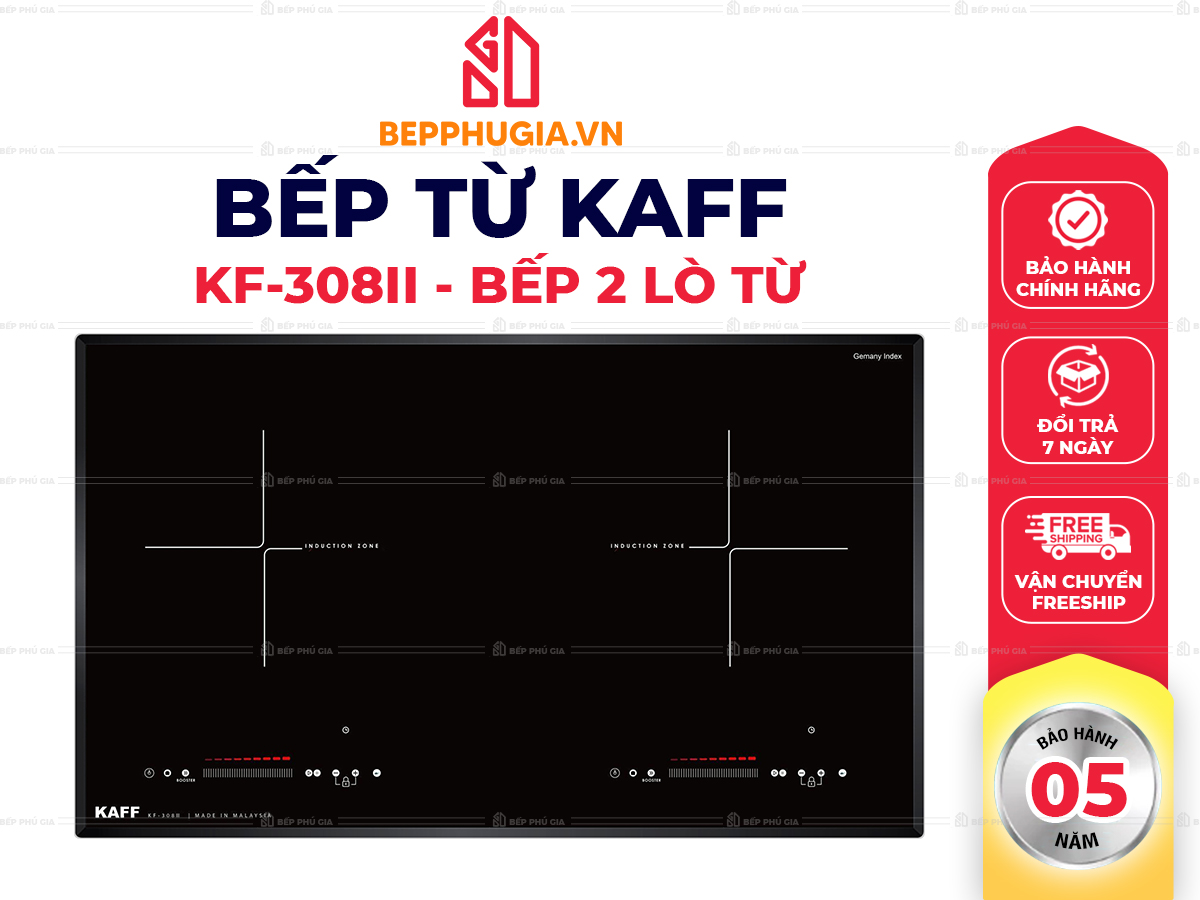 Bếp Từ Đôi Kaff KF-308II Bếp Từ Đôi Kaff KF-308II