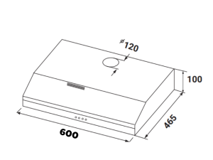 Máy Hút Mùi Kaff KF-SL60KB