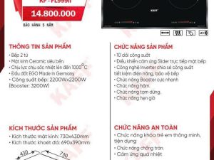 Bếp Từ Đôi Kaff KF-FL999II